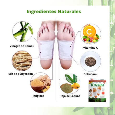 Parches Desintoxicantes Kinoki Para Pies 🔰Recomendado por Medicos🔰