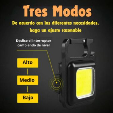 SUPER Mini linterna led, llavero, imán y abrebotellas TODO EN UNO