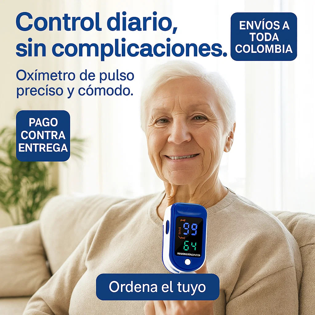 Controla tu salud en segundos desde casa 🏠 – Con el Oxímetro de Pulso más confiable del 2025