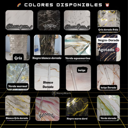 🏠Transforma tu hogar!!! Combo de Papel Mármol Adhesivo Realista