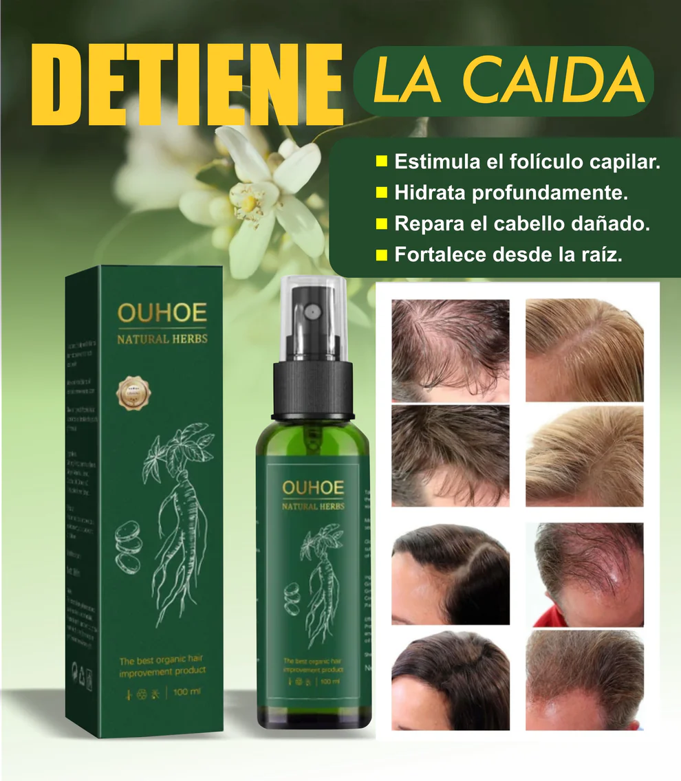 Spray Ouhoe Haz crecer tu cabello en 14 DIAS